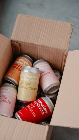 Box of cans Wallpaper 720x1280
