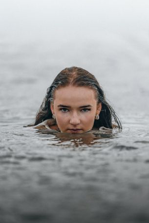 Girl in the water Wallpaper 3553x5329