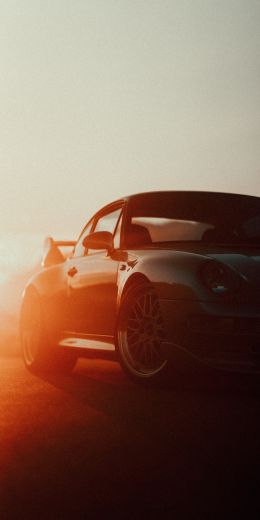 car at sunset Wallpaper 720x1440