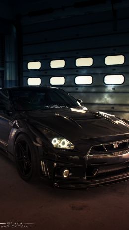 Обои 640x1136 NIssan Skyline GTR R35, мустанг, спортивная машина