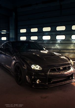 NIssan Skyline GTR R35, mustang, sports car Wallpaper 1668x2388