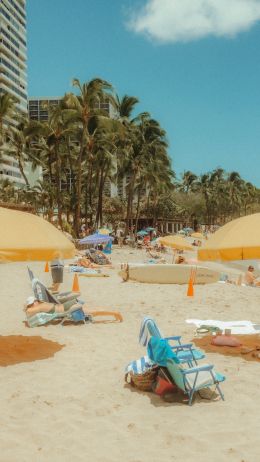 Waikiki, Honolulu, Hawaii, USA Wallpaper 1440x2560