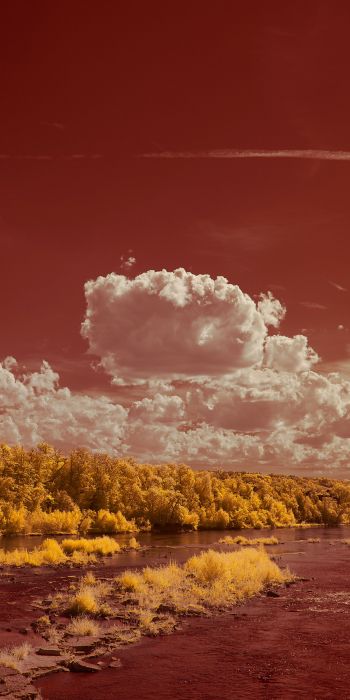 landscape, cumulus Wallpaper 720x1440