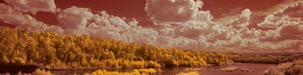 landscape, cumulus Wallpaper 1590x400