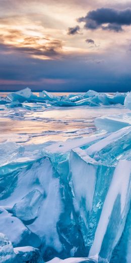 Baikal, ice, landscape Wallpaper 720x1440