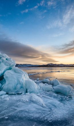 Baikal, lake, winter Wallpaper 600x1024