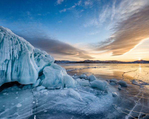 Baikal, lake, winter Wallpaper 1280x1024