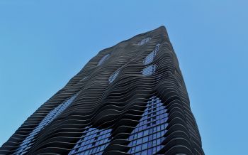 Обои 2560x1600 Волнистое здание, Чикаго, Иллинойс, США