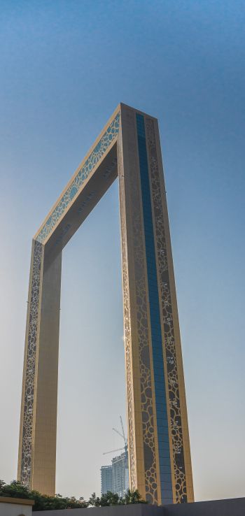 Обои 1440x3040 Рамка Дубая, Дубай, Объединенные Арабские Эмираты