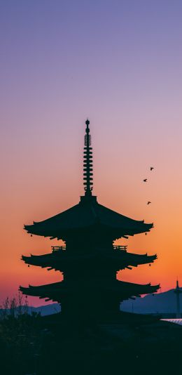 District Higashiyama, Kyoto, Japan Wallpaper 1080x2220
