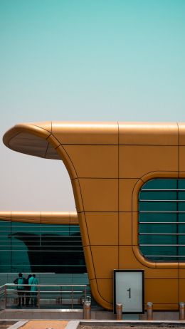 yellow building Wallpaper 1440x2560