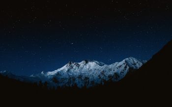 Обои 1920x1200 Нанга-Парбат, гора, ночь