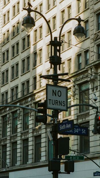 USA, street, traffic light Wallpaper 640x1136