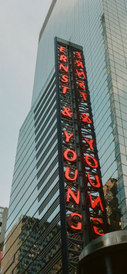 Обои 828x1792 Таймс-сквер, Манхэттен, Нью-Йорк, США