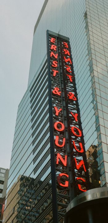 Обои 1440x2960 Таймс-сквер, Манхэттен, Нью-Йорк, США