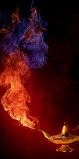 Aladdin's lamp, fire, flame Wallpaper 720x1440