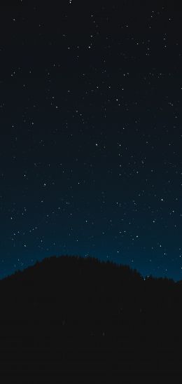 Обои 1080x2280 звездное небо, ночь, черный