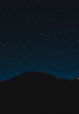 starry sky, night, black Wallpaper 1640x2360