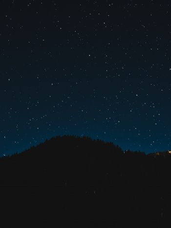 starry sky, night, black Wallpaper 1620x2160