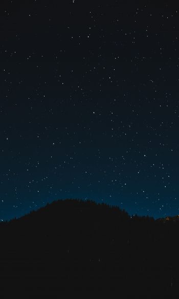 starry sky, night, black Wallpaper 1200x2000