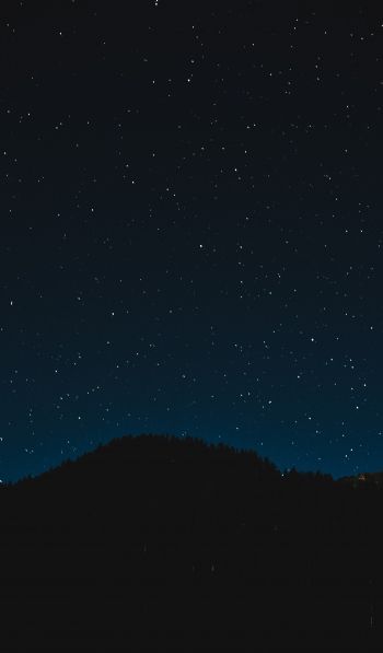 starry sky, night, black Wallpaper 600x1024