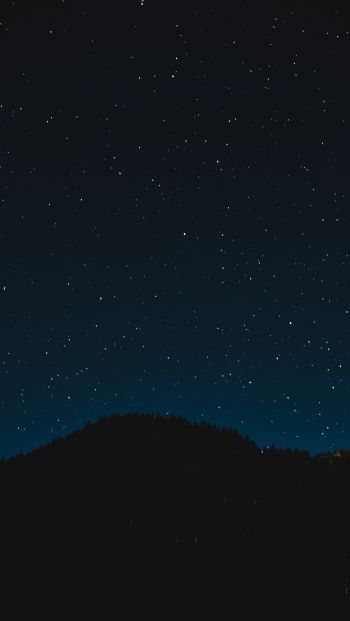 starry sky, night, black Wallpaper 640x1136