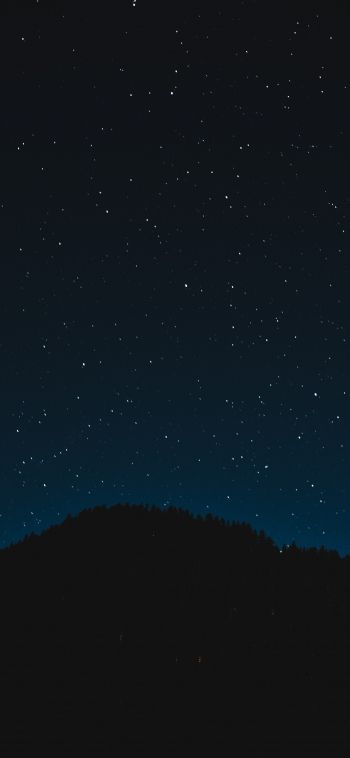 starry sky, night, black Wallpaper 1080x2340