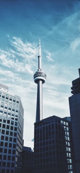Toronto, Canada, tower Wallpaper 828x1792