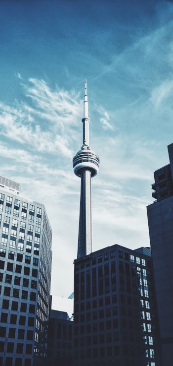 Toronto, Canada, tower Wallpaper 1080x2280