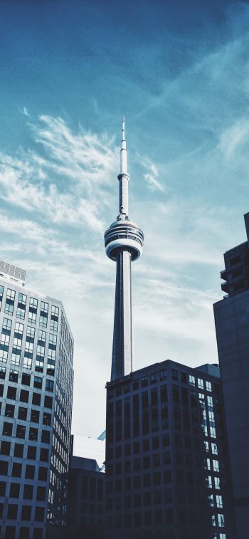 Toronto, Canada, tower Wallpaper 1242x2688