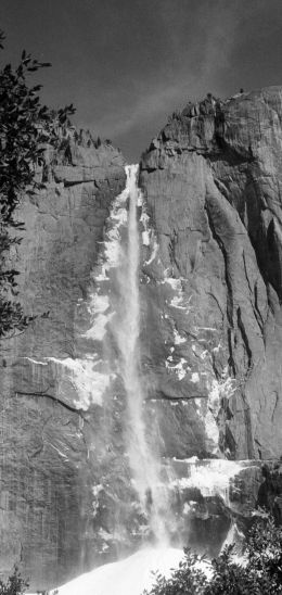 Yosemite Falls, Yosemite National Park, California, USA Wallpaper 1440x3040
