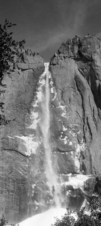 Обои 1440x3200 Йосемитский водопад, Национальный парк Йосемити, Калифорния, США
