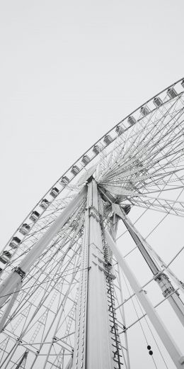 ferris wheel, white Wallpaper 720x1440