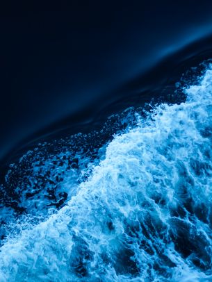 sea, blue, sea foam Wallpaper 1536x2048