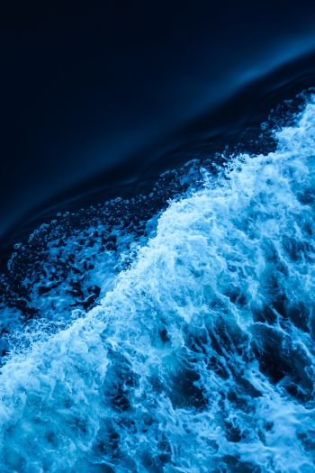 sea, blue, sea foam Wallpaper 640x960