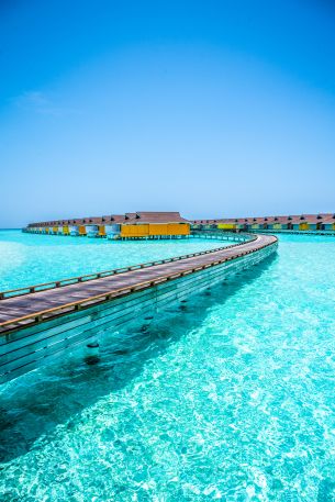 Maldives, blue sea, rest Wallpaper 4084x6120