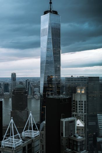 skyscraper, New York, USA Wallpaper 640x960