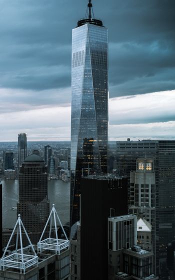 skyscraper, New York, USA Wallpaper 1752x2800