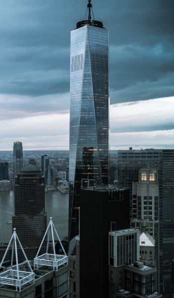 skyscraper, New York, USA Wallpaper 600x1024