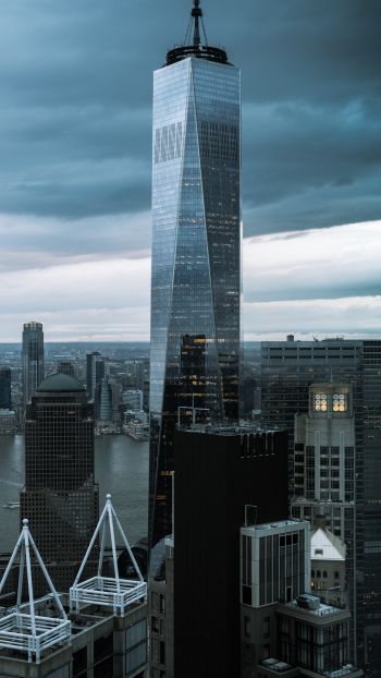 Обои 720x1280 небоскреб, Нью-Йорк, США