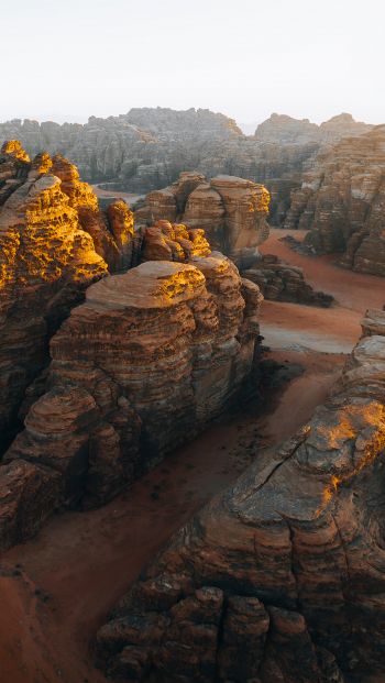 Hisma, desert, landscape Wallpaper 640x1136