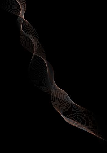 black background, spiral, dark Wallpaper 1668x2388