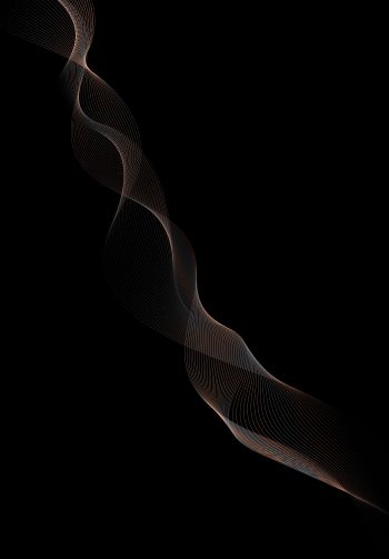 black background, spiral, dark Wallpaper 1640x2360