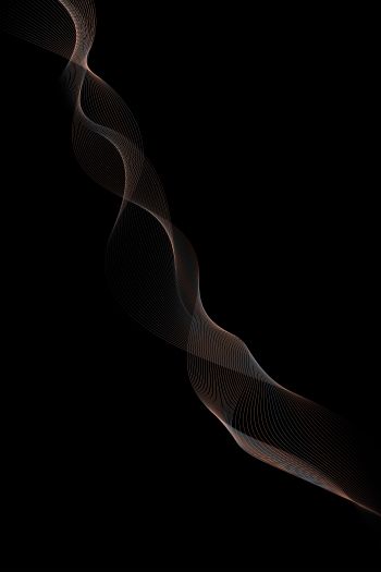 black background, spiral, dark Wallpaper 640x960
