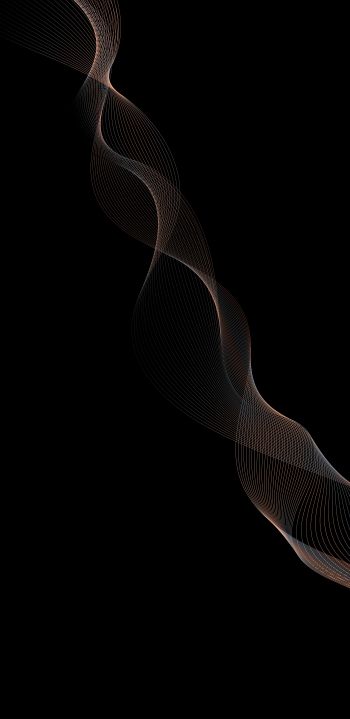 black background, spiral, dark Wallpaper 1440x2960