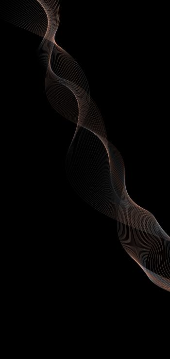 black background, spiral, dark Wallpaper 1080x2280