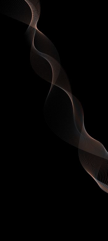 black background, spiral, dark Wallpaper 720x1600