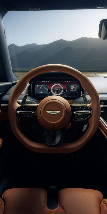 Bentley, leather interior, steering wheel Wallpaper 720x1440
