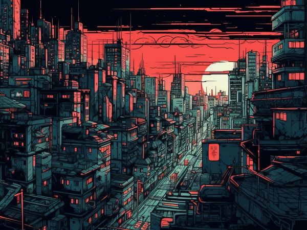 urban landscape, red Wallpaper 800x600