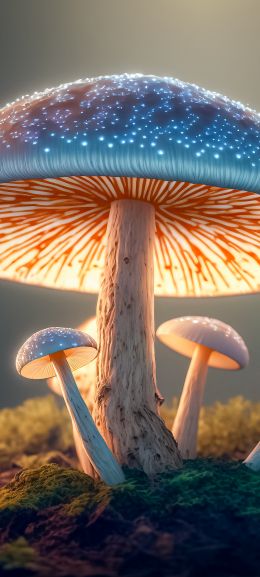 mushroom, mushroom forest Wallpaper 720x1600